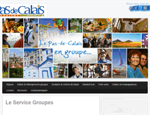 Tablet Screenshot of groupes-pasdecalais.com